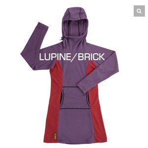 BRAND NEW Melanzana Micro Grid Dress V2 - Women's Small - Lupine/Brick